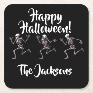 Tanzknochen Rechteckiger Pappuntersetzer