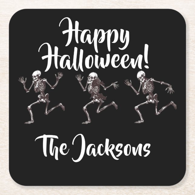 Tanzknochen Rechteckiger Pappuntersetzer (Vorderseite)