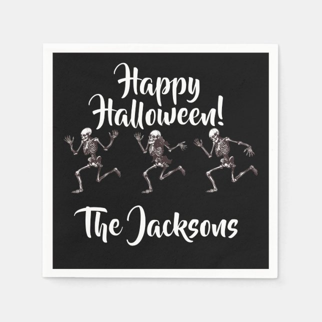 Tanzknochen Serviette (Vorderseite)