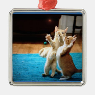 "TANZKÜCHE"-CHRISTMAS-ORNAMENS SILBERNES ORNAMENT
