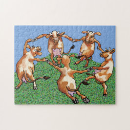 Tanzkühe von Mootisse Puzzle