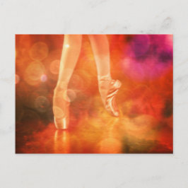 Tanzkunst Ballerina Tanzballet Postkarte