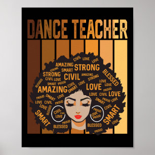 Tanzlehrer Afroamerikanische Frauen Schwarze Gesch Poster