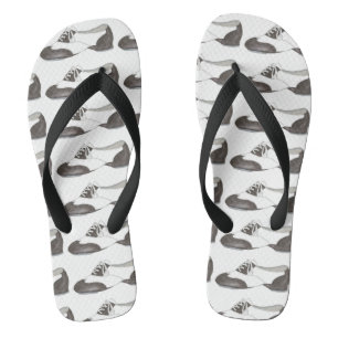 Tanzlehrer Schwarz-weiß Oxford Stach Shoe Dancer Flip Flops