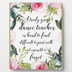 Tanzlehrer Vielen Dank für Ihre Wünsche nach Tanzl Fotoplatte