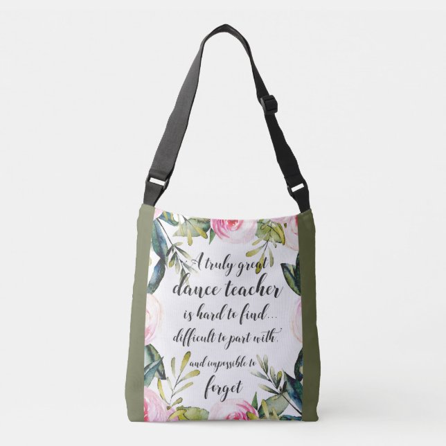 Tanzlehrer Vielen Dank für Ihre Wünsche nach Tanzl Tragetaschen Mit Langen Trägern (Vorderseite)