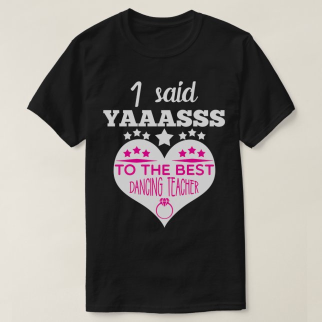 TanzlehrerBachelorette Hen Night T-Shirt (Design vorne)