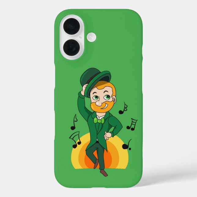 Tanzlekobobobaun, St. Patrick's Day Cartoon Case-Mate iPhone Hülle (Rückseite)