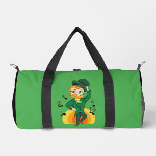 Tanzlekobobobaun, St. Patrick's Day Cartoon Duffle Bag