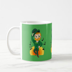 Tanzlekobobobaun, St. Patrick's Day Cartoon Kaffeetasse