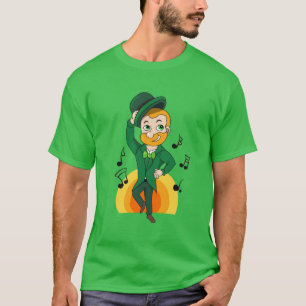 Tanzlekobobobaun, St. Patrick's Day Cartoon T-Shirt
