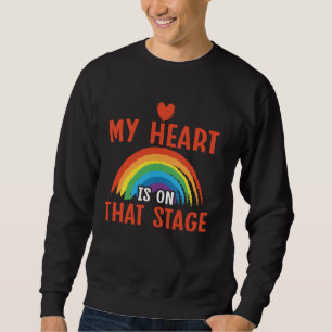 Tanzlustige Tänzerin mein Herz ist auf dieser Bühn Sweatshirt