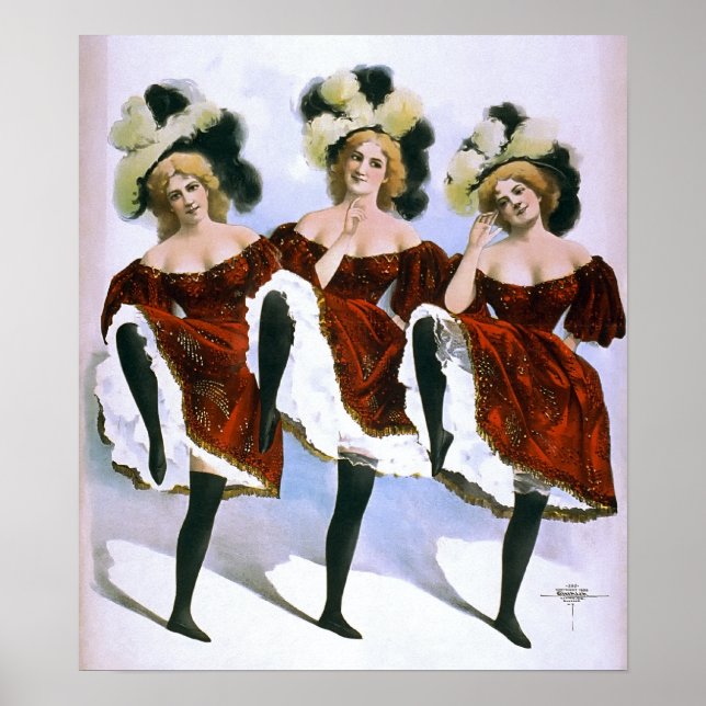 TANZMÄDCHEN VAUDEVILLE 1899 POSTER (Vorne)