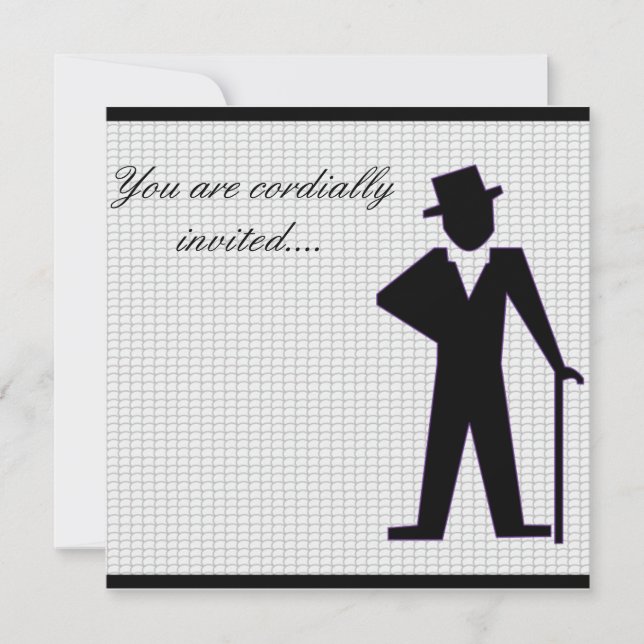 Tanzmann Einladung (Vorderseite)