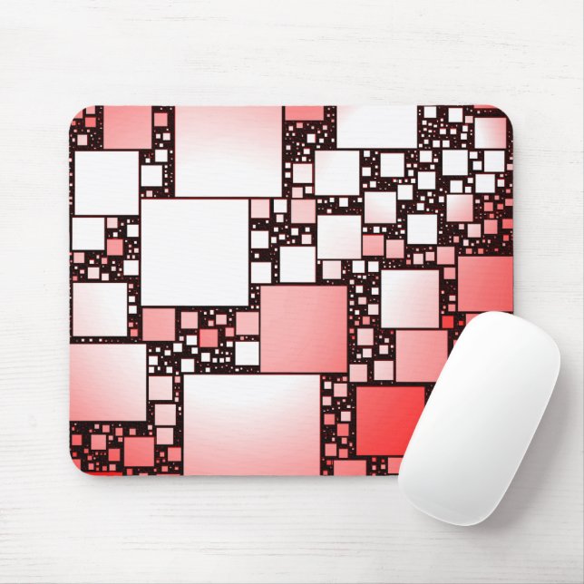 Tanzmousepad in Rot und Weiß Mousepad (Mit Mouse)