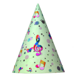 Tanzmusik auf Grün Partyhütchen