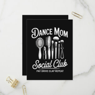 Tanzmutter Social Club Mami Einladungspostkarte