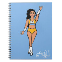TanzNotebook leicht blau / weiß / Gold