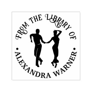 Tanzpaar #1 Paar Bibliotheksbuch Name Permastempel
