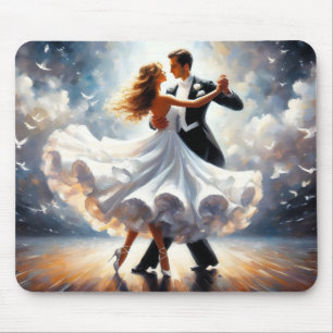 Tanzpaare Tanzmusik im Ballsaal  Mousepad