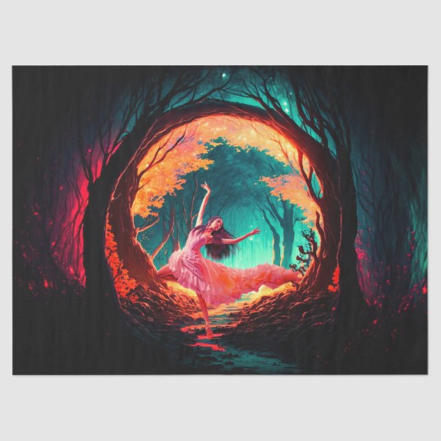 Tanzpapier für Frauen Seidenpapier (Vorderseite)