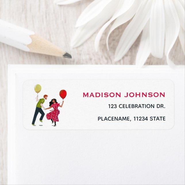 Tanzpärchen dreckig 30. Party (Insitu)