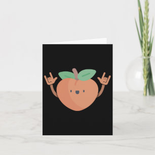Tanzpfirsich Funny Dance Fruit Dancer Grafisches T Karte