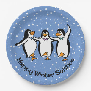 Tanzpinguine Design Paper Plate Pappteller