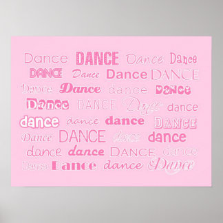 Tanzposter Pink Poster