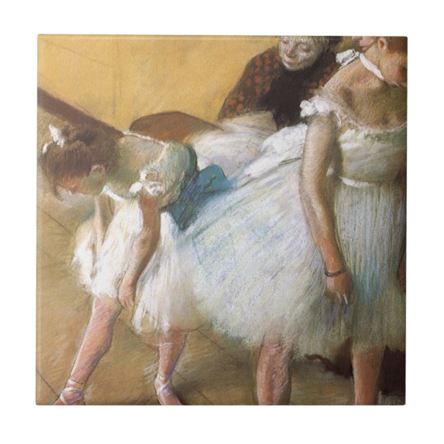 Tanzprüfung durch Edgar Degas, Vintages Ballett Fliese (Vorderseite)
