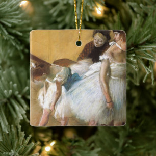 Tanzprüfung durch Edgar Degas, Vintages Ballett Keramikornament