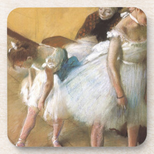 Tanzprüfung durch Edgar Degas, Vintages Ballett Untersetzer