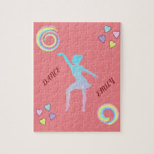 Tanzpuzzle mit Herzen & Wirbel. Puzzle
