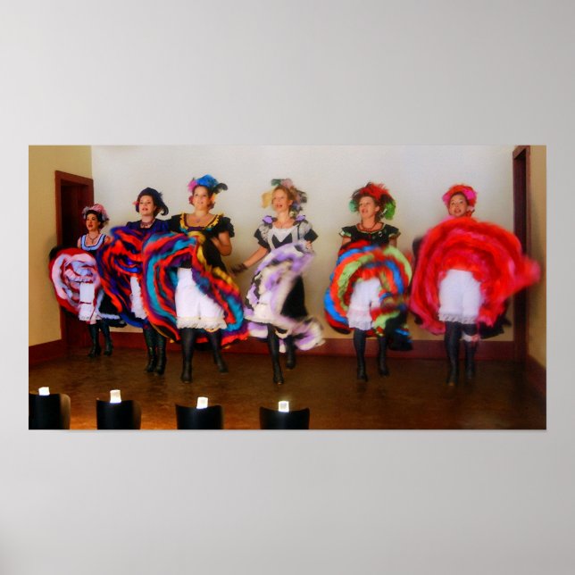 Tanzsaal Girls in Old West Poster (Vorne)