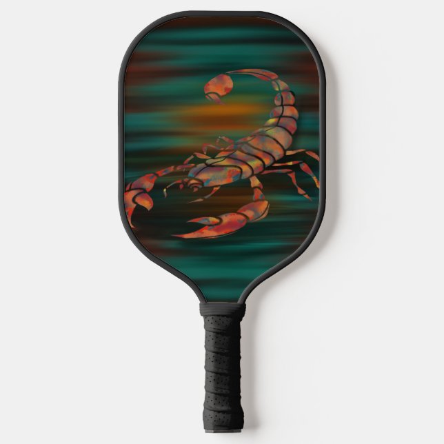 Tanzschatten des Skorpion King Pickleball Schläger (Vorderseite)