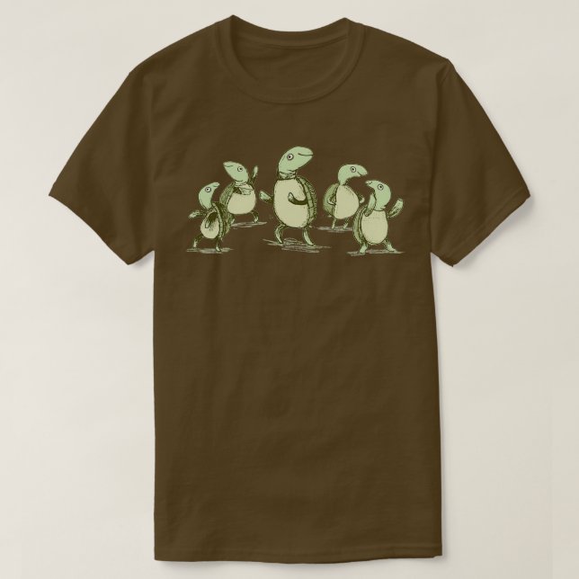 Tanzschildkröten T-Shirt (Design vorne)