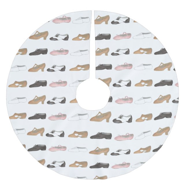 Tanzschuhe Ballett Stich Jazz Lyrical Acro Studio Polyester Weihnachtsbaumdecke (Vorderseite)