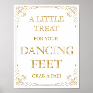 Tanzschuhe Hochzeitszeichen   Gatsby Art Deco Poster
