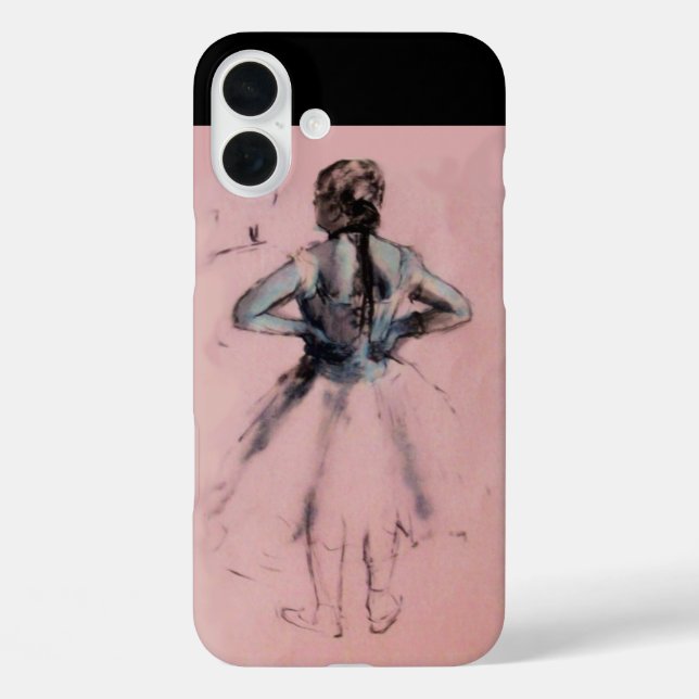 TANZSCHULE/BALLERINA BALLET DANCER MONOGRAM Case-Mate iPhone HÜLLE (Rückseite)