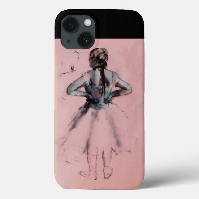 TANZSCHULE/BALLERINA BALLET DANCER MONOGRAM Case-Mate iPhone HÜLLE (Rückseite)