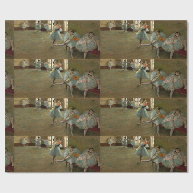 TANZSCHULE/BALLERINA BALLETTE TANKER IN BLAU GESCHENKPAPIER (Flach)