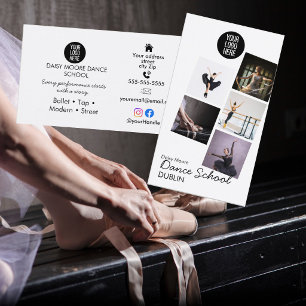 Tanzschule Foto-Portfolio Ballett Tap Moderntanz Visitenkarte