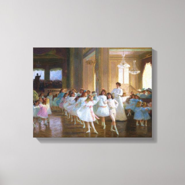 Tanzshow (Ballettklasse für junge Tänzer) Leinwanddruck (Vorderseite)