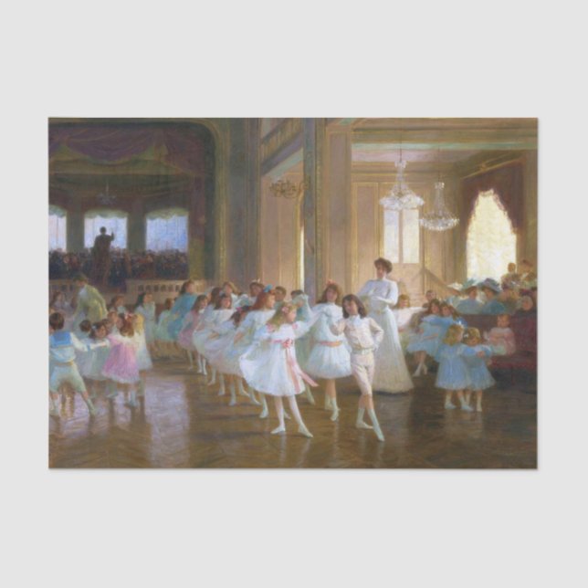 Tanzshow (Ballettklasse für junge Tänzer) Seidenpapier (Vorderseite)