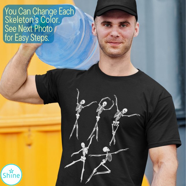 Tanzskeleton gruselig lustige Ballerinas Halloween T-Shirt (Von Creator hochgeladen)