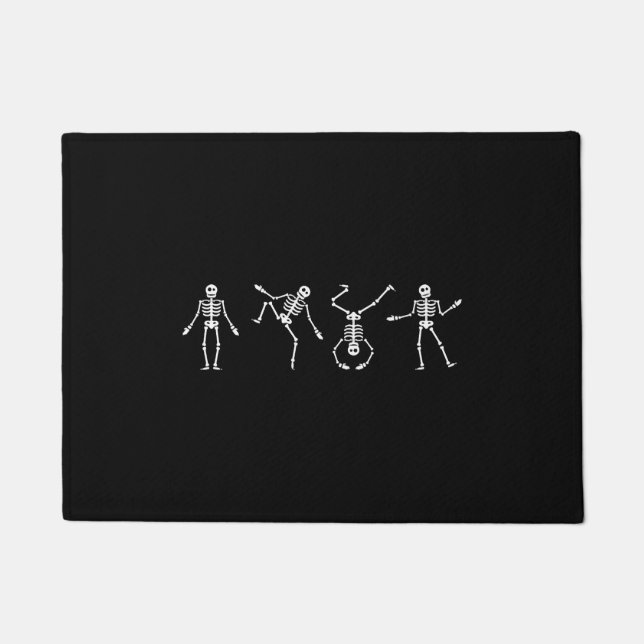 Tanzskeleton Halloween Fußmatte (Vorderseite)