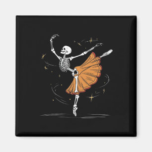 Tanzskeleton Llerina Llet Tanz Halloween Magnet