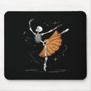 Tanzskeleton Llerina Llet Tanz Halloween Mousepad
