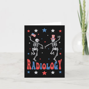 Tanzskeleton Radiologie Röntgen Tech Patriotic 4t Karte
