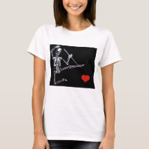 TANZSKELETON W/ TOP HAT BELLA + LEINWAND SHIRT